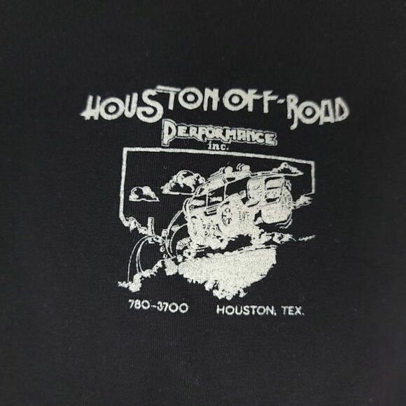 Houston Off Road T Shirt Vintage 80s Four Wheeling 50/50 Made In USA Mens Size M - Picture 3 of 8